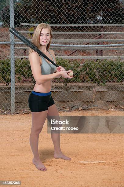 Woman Baseball Player Stock Photo - Download Image Now - Activity, Adult, Baseball Bat