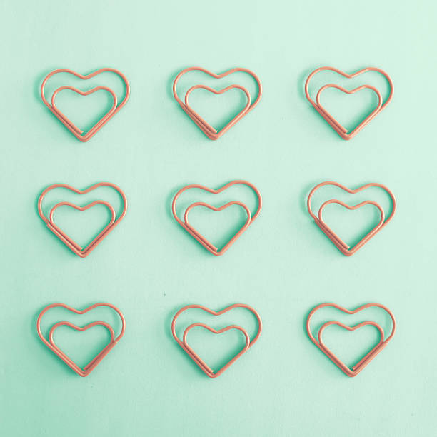 Heart Clips stock photo