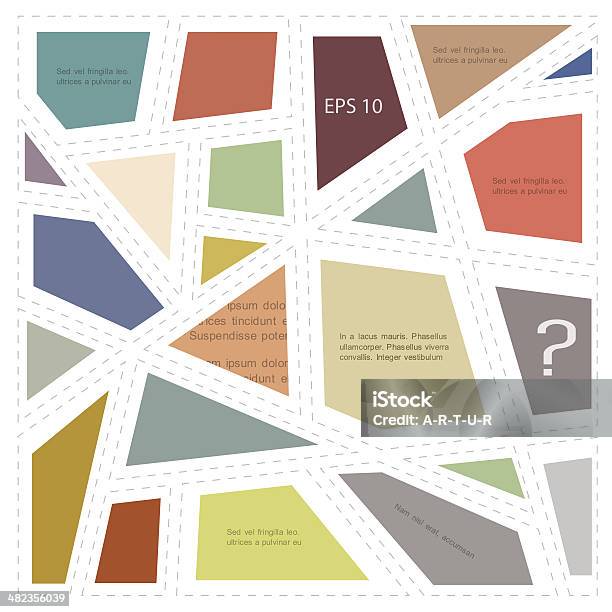 Abstractc Geometric Layout Stock Illustration - Download Image Now - Abstract, Angle, Architecture