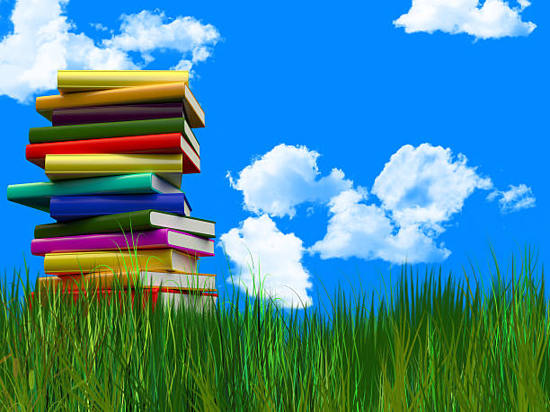 istock Stack of Books in the Nature 482356318