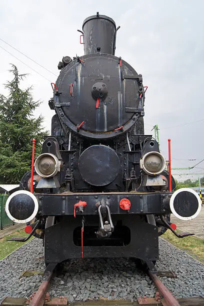 The old steam locomotive came to a dead stop-over.