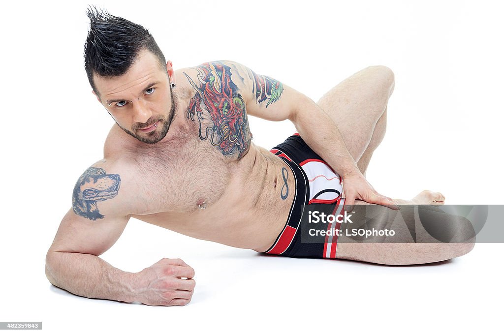 Masculino modelo de roupa interior Postura - Royalty-free Adulto Foto de stock