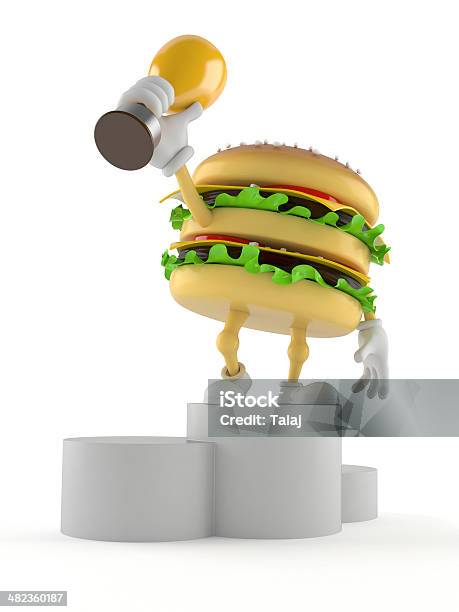 Hamburger Stock Photo - Download Image Now - Meat, Podium, Achievement