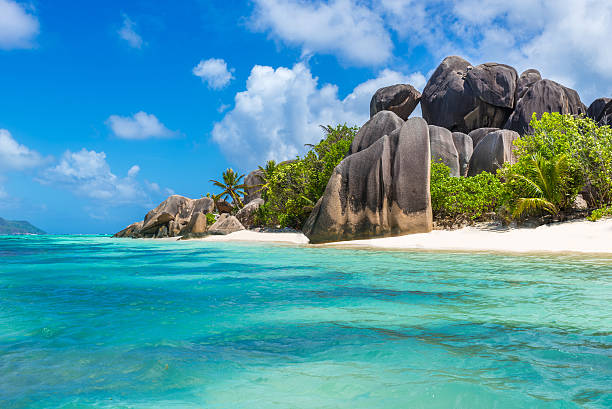 istock Anse Source d'Argent - beach on island in Seychelles 482360960
