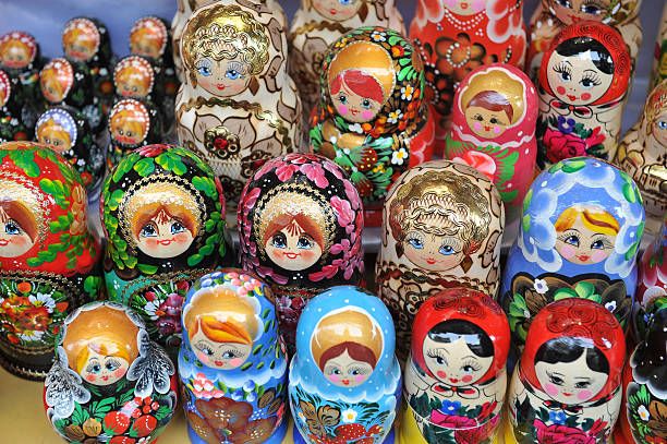 istock typical russian toy -Matryoshka dolls 482364069