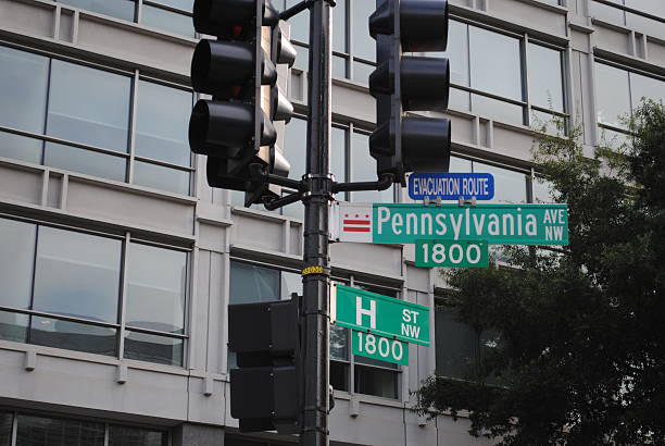 istock Washington DC Street Sign, Pennsylvania Avenue 482364232