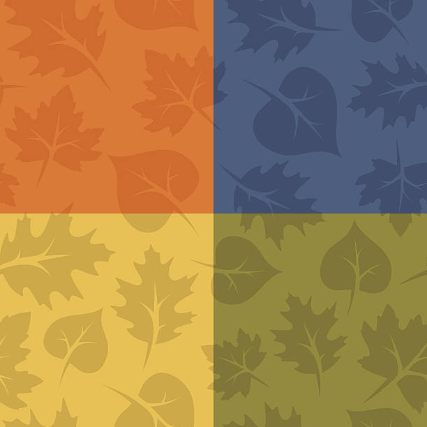 Seamless Fall Leaves Seamless fall leaves background. Colors easily changed or adjusted. EPS 10 file. Transparency effects used on highlight elements. aspen leaf stock illustrations