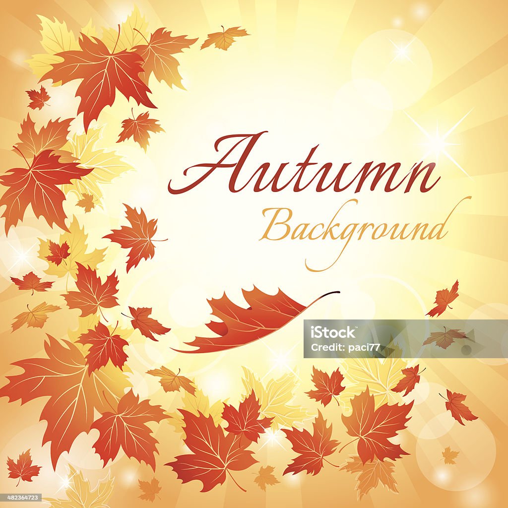 Autumn Background Autumn background with leaves falling. EPS10 vector illustration. Contains transparency effects. Hi-res jpeg included (5800 x 5800 px). Alejandro Foglia stock vector