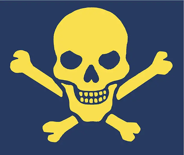 Vector illustration of Skull and Crossbones