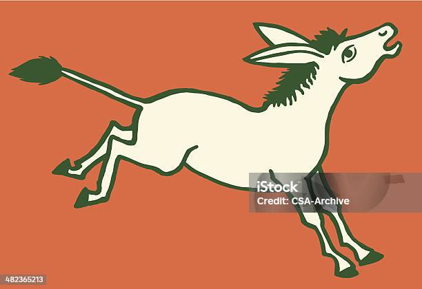 Vetores de Burro De Chute e mais imagens de Burro - Burro, Ilustração e Pintura, Mula