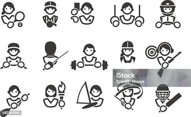 Icônes De Sport Vecteurs libres de droits et plus d'images vectorielles de Badminton - Sport - Badminton - Sport, Adulte, Amazone