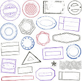istock Stamps set 482366107