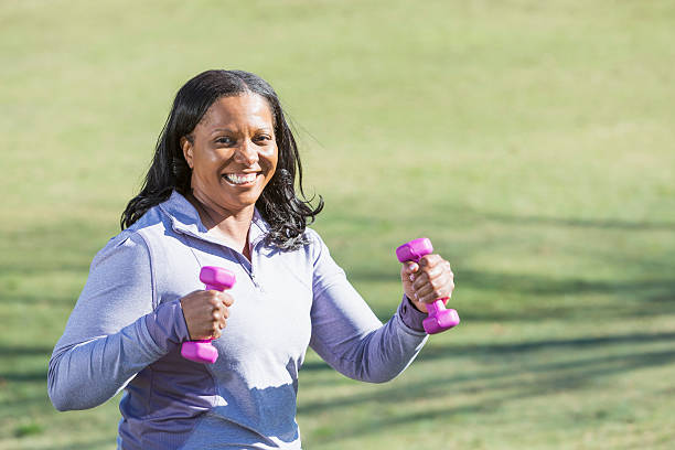 istock African American woman exercising 482366473