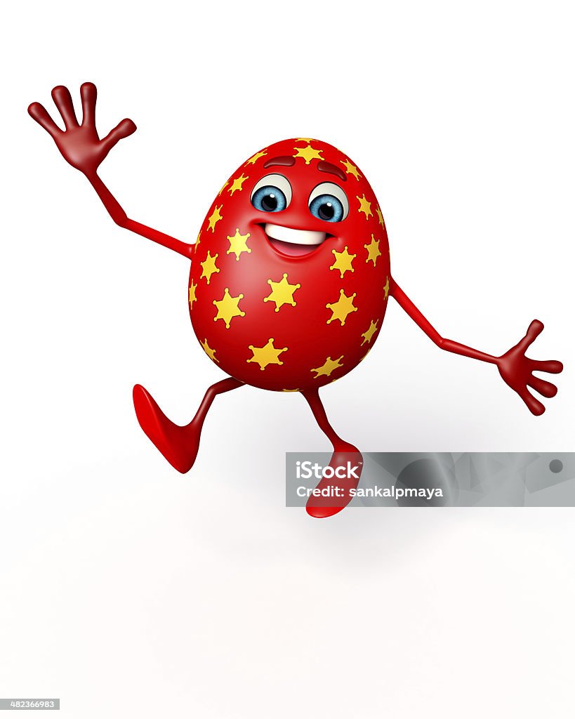 Счастливый Пасхальное яйцо - Стоковые фото Белый роялти-фри