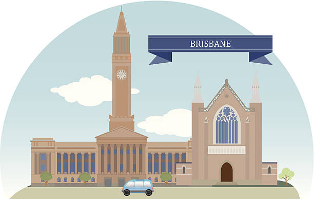 Brisbane. Australia Brisbane. Australia. Vector for you design brisbane stock illustrations