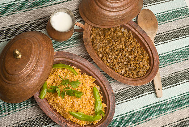 istock Turkish traditional food bulgur, lentils and buttermilk 482375968