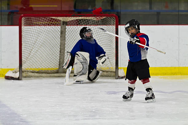 istock Ice hockey player celebrates after scoring a goal 482376043