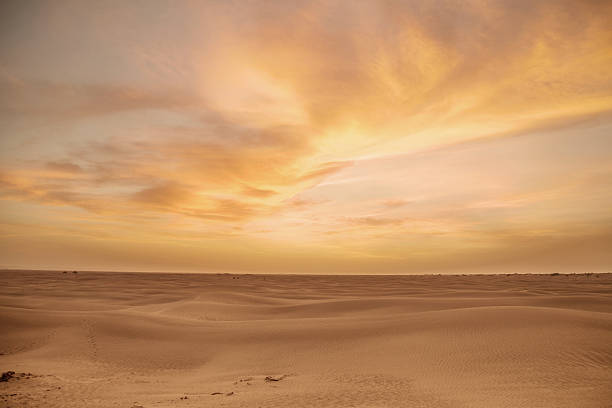 pustynię krajobraz z chmurami - sahara desert zdjęcia i obrazy z banku zdjęć