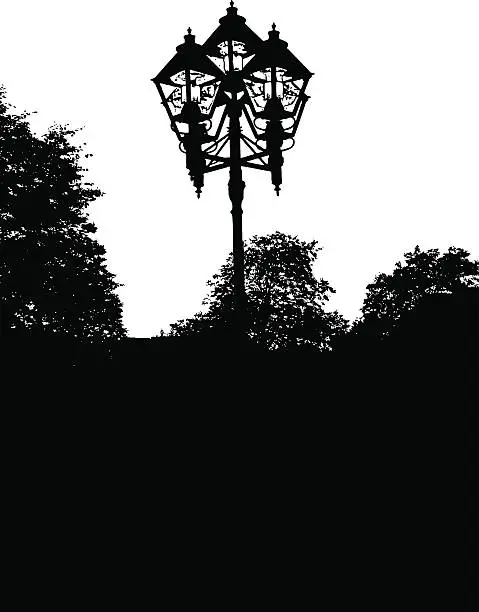 Vector illustration of Decorative Street Lamp