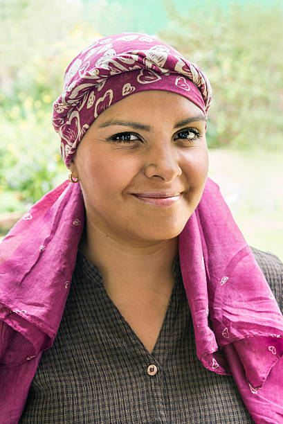 istock Cute Latin cancer patient 482381524