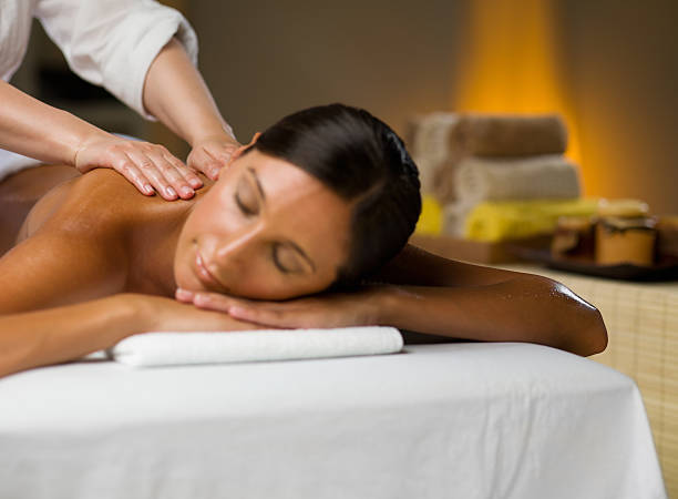 istock Woman on a massage 482384489