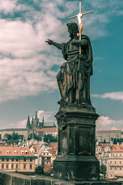 istock Saint John the Baptist on Charles Bridge in Prague 482385754