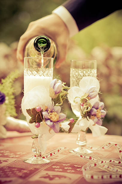 istock champagne glasses at wedding 482389875