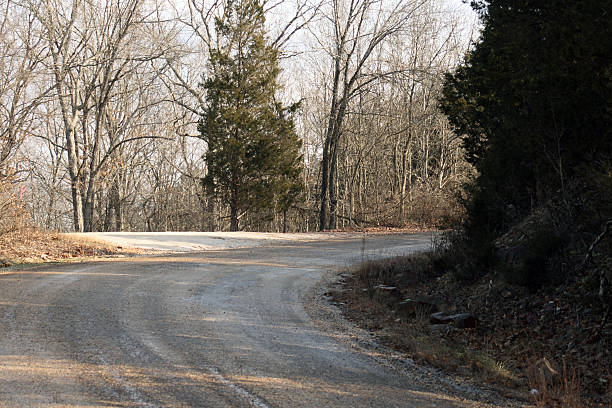 istock Gravel Road in Winter 482390968