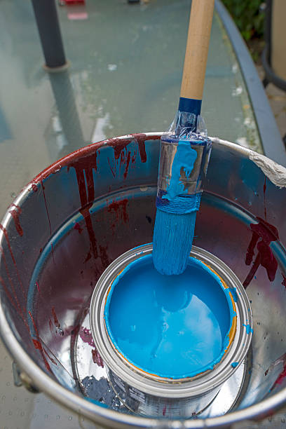 istock Paint and paint brush ready for painting 482391340