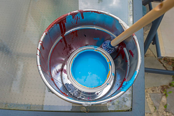 istock Paint and paint brush ready for painting 482391430