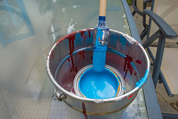 istock Paint and paint brush ready for painting 482391786