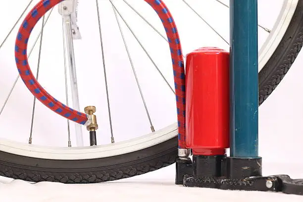 air pump with bicycle