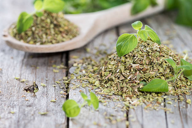 istock Wooden Spoon with shredded Oregano 482393831