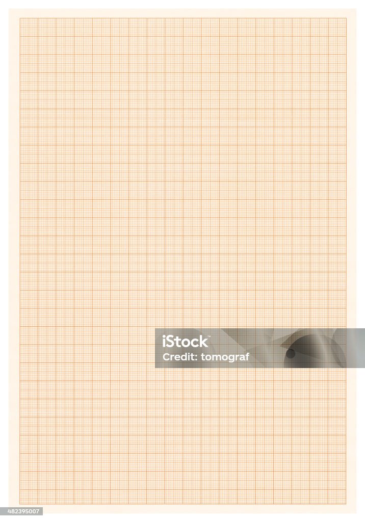 グラフ用紙 istolated にホワイト（クリッピングパスを含む） - ます目のロイヤリティフリーストックフォト