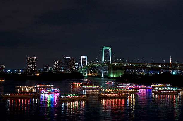 istock Passenger and Rainbow Bridge in Odaiba. 482398085