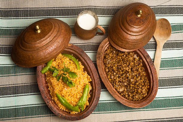 istock Turkish traditional food bulgur, lentils and buttermilk 482407052
