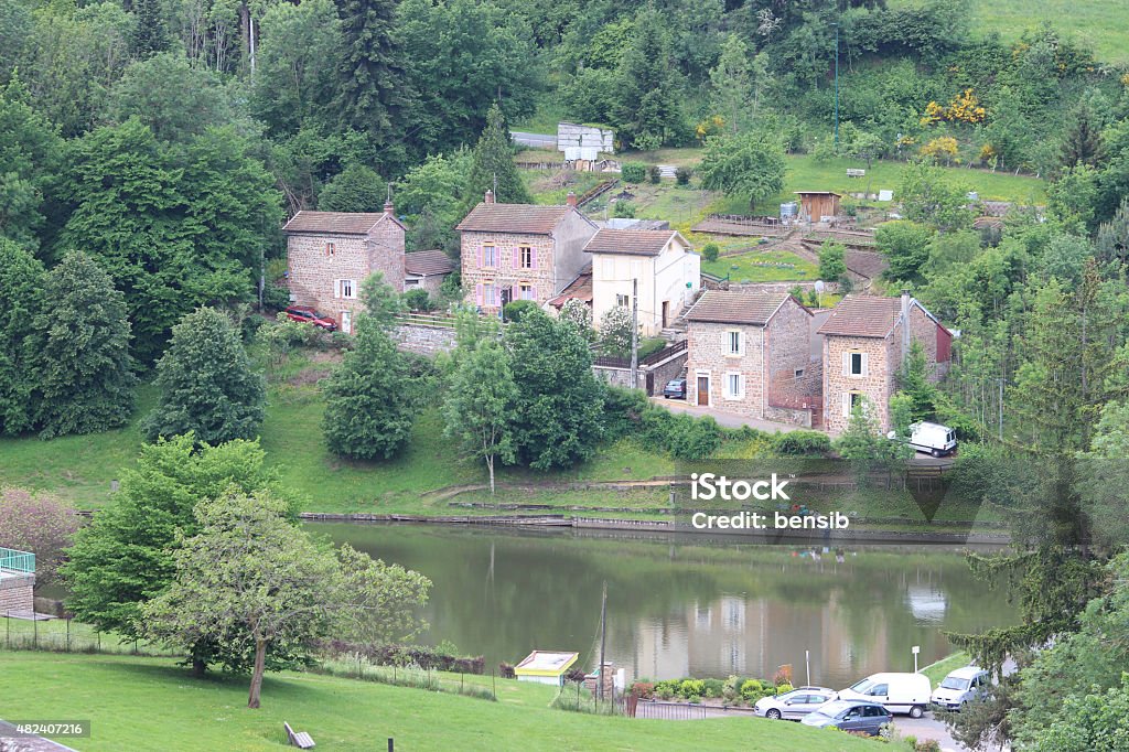 Casas de Thizy-les-Bourgs - Foto de stock de Francia libre de derechos