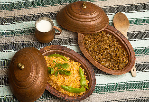 istock Turkish traditional food bulgur, lentils and buttermilk 482407898