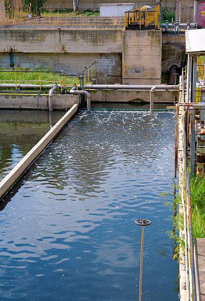 istock Aerated activated sludge tank at a wastewater treatment 482408676