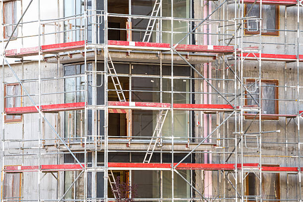 istock Block of apartments under construction 482411890