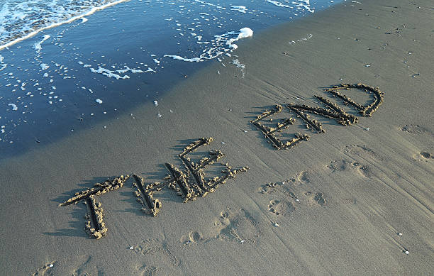 istock THE END written on the beach 482411908