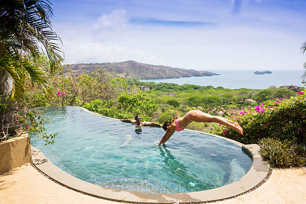 Infinity pool overlooking the ocean