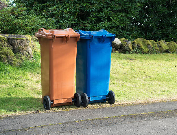 istock Recycling wheelybins out for collection 482413744