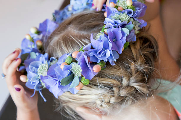 istock Beautiful flower girl 482424420