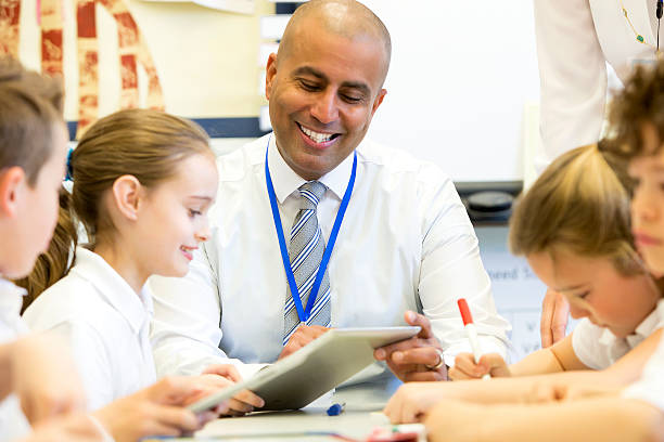 istock Teacher Happy at School 482424510