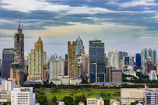 istock view of the city with clouds blue sky 482424874