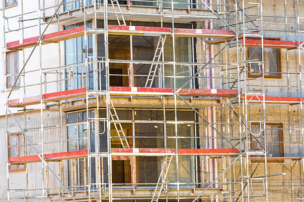 istock Block of apartments under construction 482429344