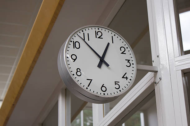 School Clock stock photo