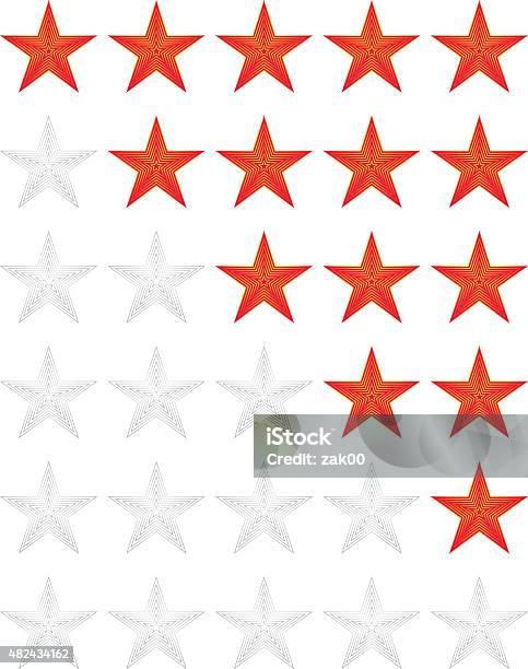 Rating Star Stock Illustration - Download Image Now - 2015, Achievement, Application Form