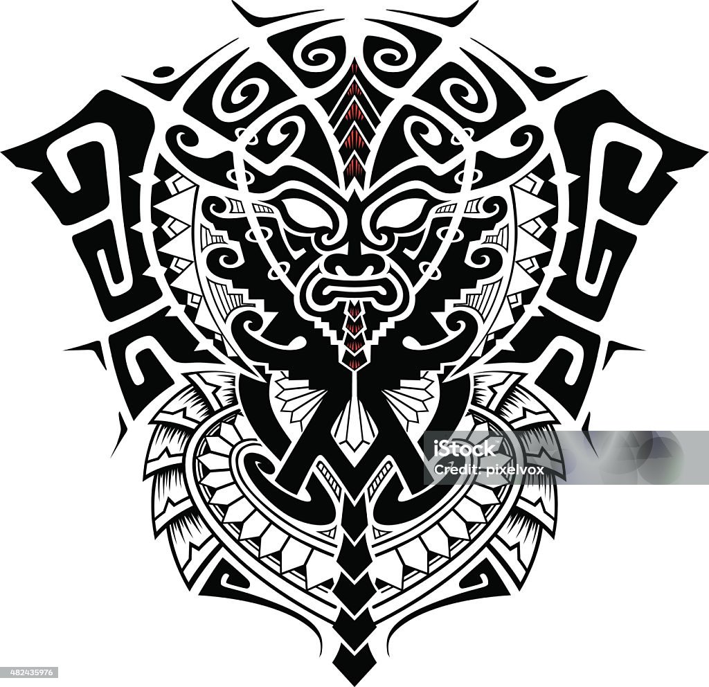tribal god mask Tribal God Mask with Alpha and Omega symbol vector illustration Pattern stock vector
